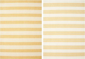 Kétoldalas Szőnyeg Erkélyre Outdoor Zsinóros Sárga Brussels 200x290 cm