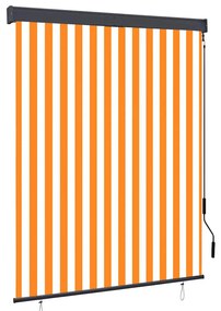 fehér és narancssárga kültéri roló 140 x 250 cm