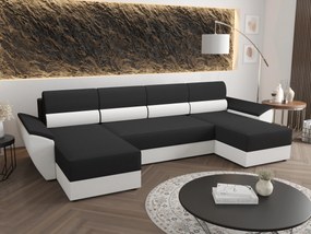 Sarok ülőgarnitúra U Radiant U2 (fekete + fehér). 1057520