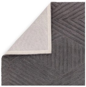 Antracitszürke gyapjú szőnyeg 160x230 cm Hague – Asiatic Carpets