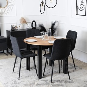 Fekete Szövet Étkezőszék. PERU 2