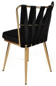 Kusakli Black and Gold étkezőszék szett, 2 db, 2 db