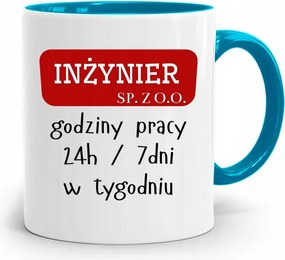 Mérnöknek Kék Ajándék Bögre fényképes nyomtatással