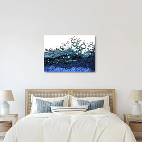 A buborékok képe (üvegen) (70x50 cm)