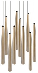 Aranyszínű LED függőlámpa ø 30 cm Cala – Trio Select