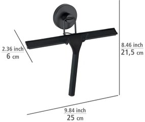 WENKO 24731100 - Zuhanylehúzó VACUUM-LOC, kerek, 24,5x25 cm, fekete