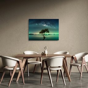 Az éjszakai égbolt képe (üvegen) (70x50 cm)