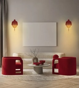Osram - Fali lámpa DECOR COROLLE 1xG9/20W/230V piros