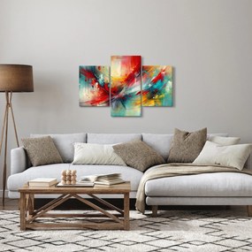 Kép – Absztrakció pirossal (90x60 cm)