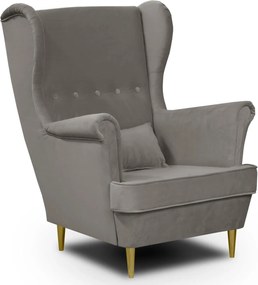 GOLD Füles fotel Világosbarna