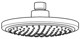 GROHE 27492000 - Zuhanyfej EUPHORIA COSMOPOLITAN O 180 mm fényes króm