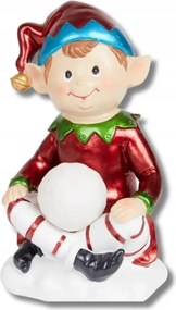 KarĂĄcsonyi dekorĂĄciĂł manĂł/elf fiĂș hĂłgömb Led AjĂĄndĂ©k