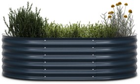 High Grow Extended, magaságyás, 150x43x60 cm, hullámos acéllemezből, egyszerű összeszerelés, rozsda- és fagyálló