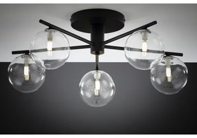 Jupiter 2046 - Felületre szerelhető csillár PRATO 5xG9/10W/230V fekete/átlátszó