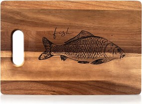 Nagy Fa Vágódeszka Konyhai Sajttálca 36X24