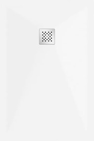 Mexen Stone+, téglalap alakú ásványi kompozit kád 140 x 100 cm, fehér, 44101014