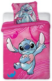 Disney Lilo és Stitch, A csillagkutya Heartbeat gyerek, ovis ágyneműhuzat 100×135 cm, 40×60 cm