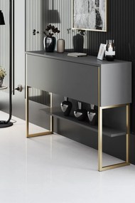 Komód Luxe - Gold, Anthracite