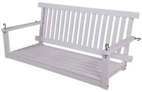 Fehér tömörfa kerti hintaágy Augusta - Garden Pleasure
