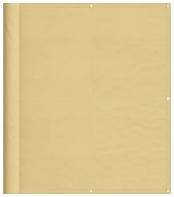 homokszínű 100% oxford poliészter erkélyparaván 120 x 600 cm