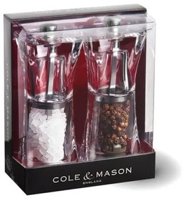 Cole&Mason CRYSTAL só- és borsőrlő szett, 2 db, 12,5 cm