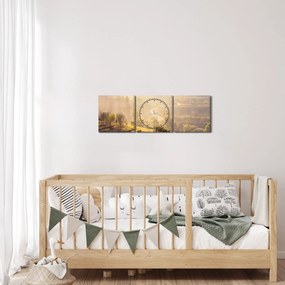 Kép - napkelte (órával) (90x30 cm)