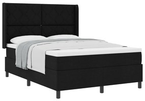 Boxspring Ágy Mattresses Fekete 140x200 cm Szövet