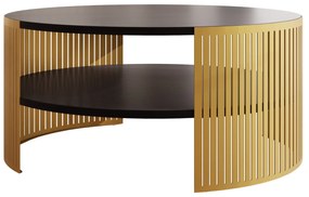 Dohányzóasztal Zentono Gold (arany + matt fekete) . 1103774