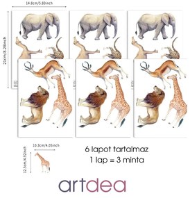 Akvarell Szavanna Falmatrica