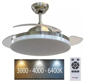 V-Tac LED Mennyezeti lámpa ventilátorral LED/30W/230V 3000/4000/6400K + távirányító VT0541