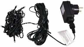 NEXOS Fényfüzér 4 m 40 LED színes zöld kábel