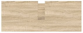 sonoma tölgy fürdőszobai mosdószekrény fiókokkal 90x34,5x60 cm