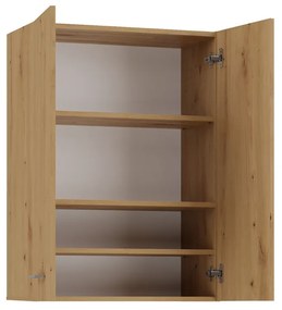 Pola mini DD felső fürdőszoba szekrény, tölgy