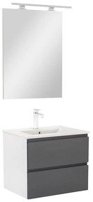Vario Pull 60 komplett fürdőszoba bútor fehér-antracit