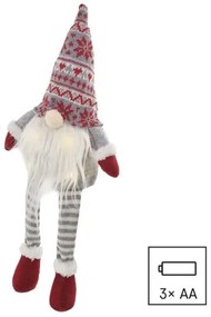 LED Karácsonyi dekoráció 4xLED/3xAA manó