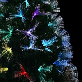 Mű karácsonyfa dekoratív vonós lámpákkal Zöld 240 cm PVC