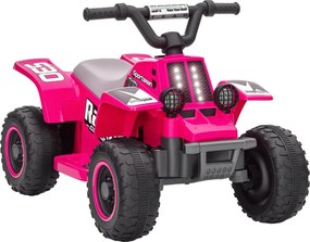 AIYAPLAY Gyerek Elektromos Quad Játékautó Előre és Hátra Haladási Funkcióval, LED Fényekkel és Különleges Hangjelzéssel, 1,5-3 Éves Gyermekeknek 3 km/