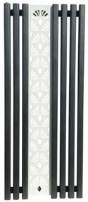 Design radiátor Weberg Argus Floral 150x62 cm (fekete - fehér)
