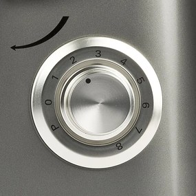 G3Ferrari G2016400 - Asztali dagasztógép kettős dagasztókampóval PASTAIO 8 l 1800W/230V krómozott