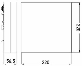 LED fürdőszobai mennyezeti lámpa LED/12W/230V 3000-6000K 22x22 cm IP44