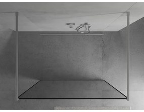 Mexen, Mexen Kioto zuhanykabin fala 150 x 200 cm, átlátszó/fekete minta 8 mm, króm - 800-150-002-01-70