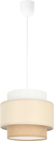 Brilagi - Kábeles függeszték RESNA 1xE27/60W/230V átm. 20 cm krémszínű/bézs