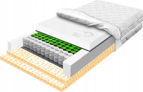 100x180-as zsebrugós matrac, latex és visco réteggel, szellőző, légáteresztő H2
