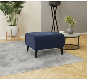 Sötétkék bársony lábtartó Carole – Ropez