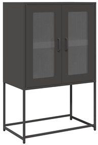 Magastábla Fekete 68x39x107 cm Acél
