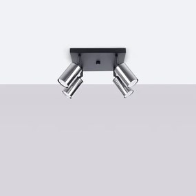 Sollux SL.1370 - Spotlámpa WINX 4xGU10/10W/230V fekete/króm