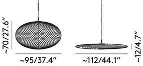 TOM DIXON SPP06SEU SPRING Ezüst Színű Függeszték LED 6W IP20