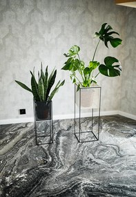 Virágtartó állvány, fekete, MELOI TYP 1