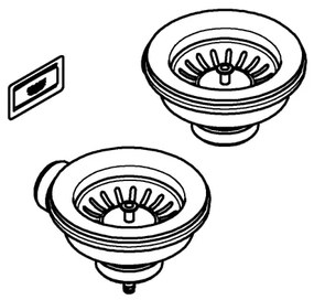 GROHE 40997DL0 - bronz lefolyószett (tartozék)