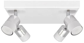 LED Spotlámpa TUBSSON 4xGU10/4,8W/230V fehér/fényes króm